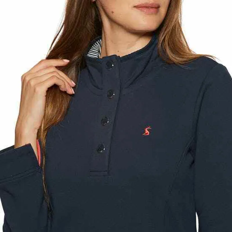 Joules Ladies Beachy Funnel Neck French Navy Sweatshirt-1